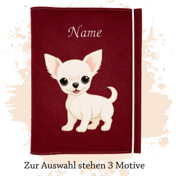 Dokumentenhülle für die Hunderasse Chihuahua Kurzhaar creme